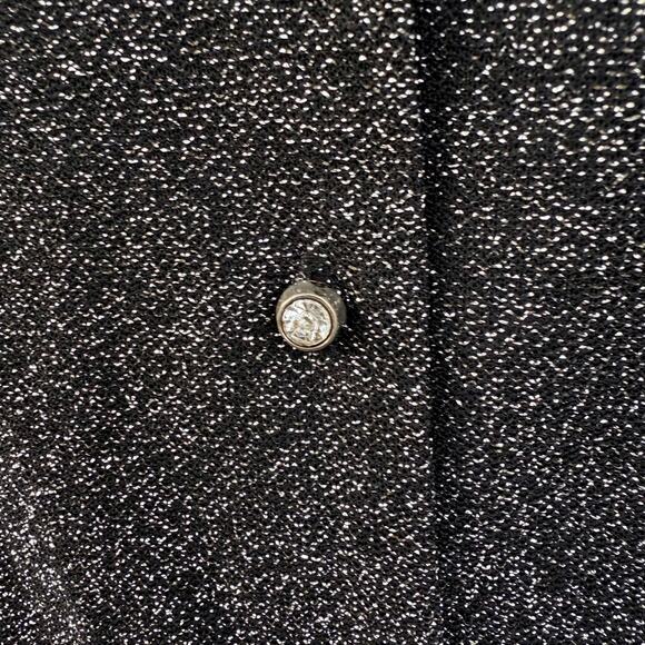 Vintage 70s carol O lurex long sleeve blouse size large - Picture 4 of 9